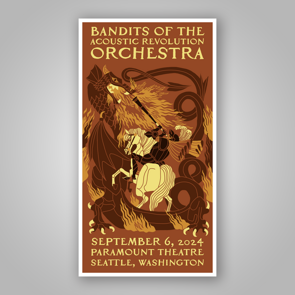 B.O.T.A.R. "Orchestra 2024 SEATTLE" Show Screen Print Poster (2024)