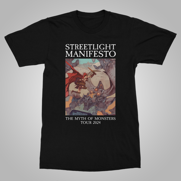 Streetlight Manifesto "The Myth of Monsters Tour" T-Shirt (Black)