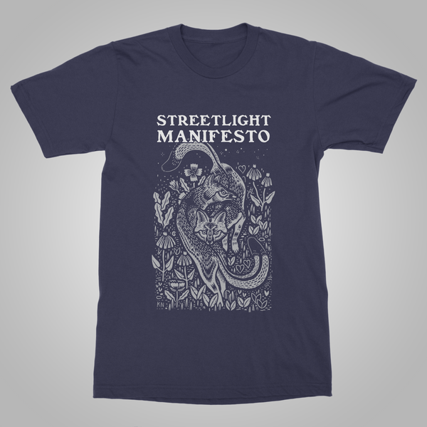 Streetlight Manifesto "Two Neeley Foxes" T-Shirt (Navy)